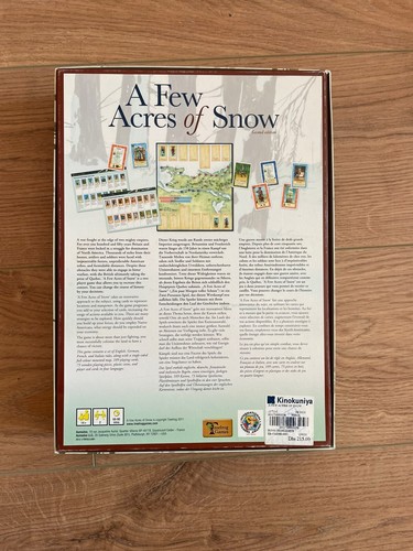 A Few Acres of Snow Board Game - Martin Wallace - 100% Complete - Photo 2/3