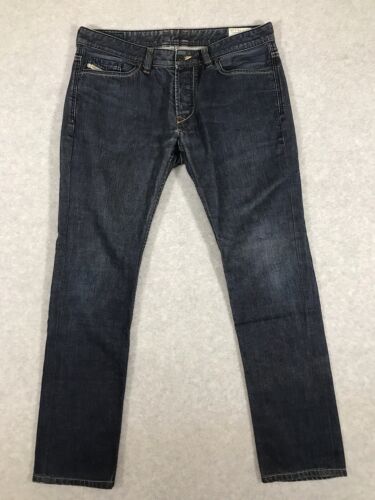 Diesel Viker Jeans Mens 34x29 Button Fly Straight Dark Wash Cotton Preppy Cowboy