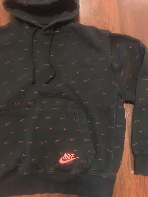 nike sportswear club pullover all over print hoodie erkek sweatshirt