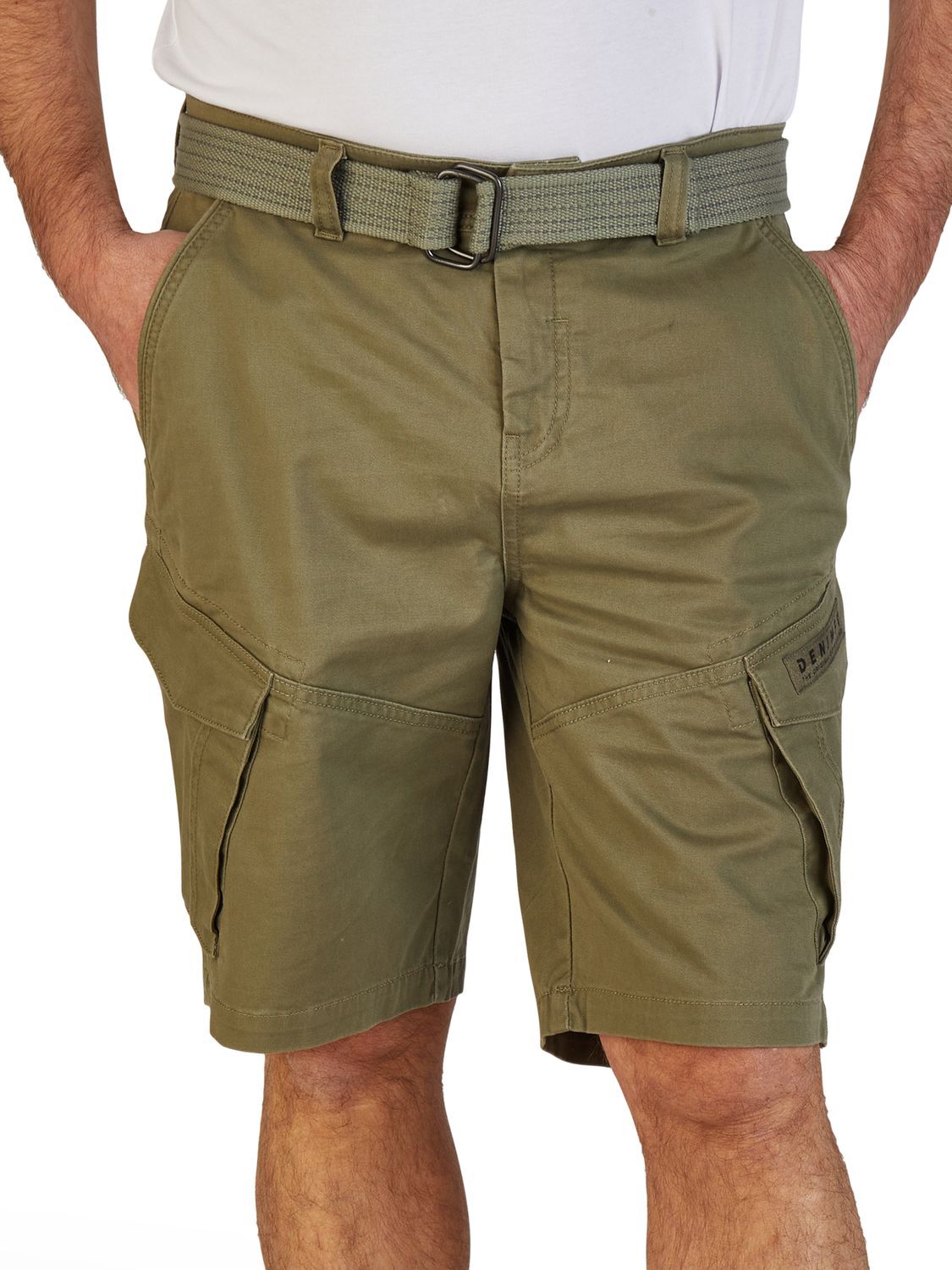 DENIMFY Cargo Shorts Herren mit Gürtel Regular Fit DFPhil Kurze Hose Cargoshorts