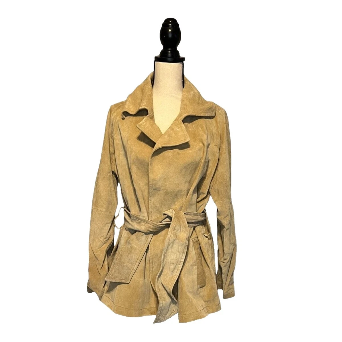 Veste Western En Cuir Suédé Margaret Godfrey - Taille 4 - Marron - Occasion Très Bon état