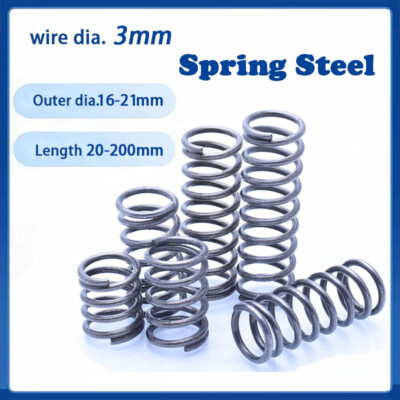 #ad #ad Compression Spring 3mm Wire Diameter 16 21mm OD 20 200mm Length Pressure Spring $53.78