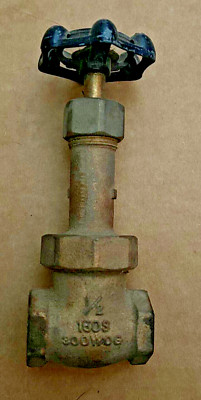 Kitz 1/2'' Brass Gate Valve No 42T 150S 300 WOG Threaded USA made
