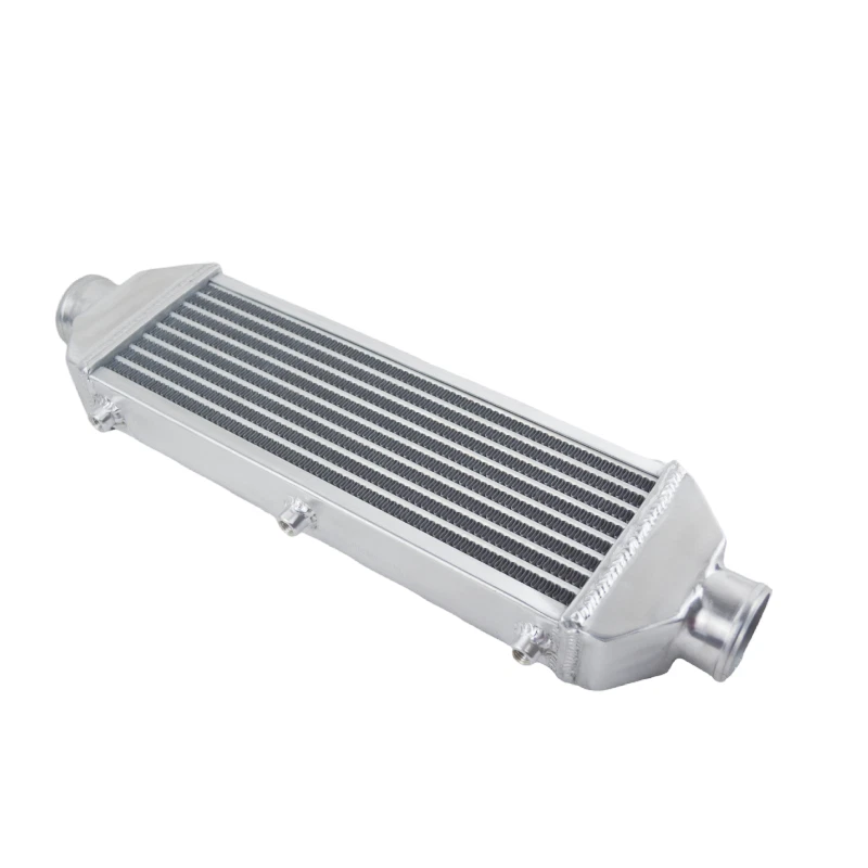 Intercooler universal de aluminio FMIC 24,6X7,5X2,8", 2,5" entrada/salida Foto 4 de 4
