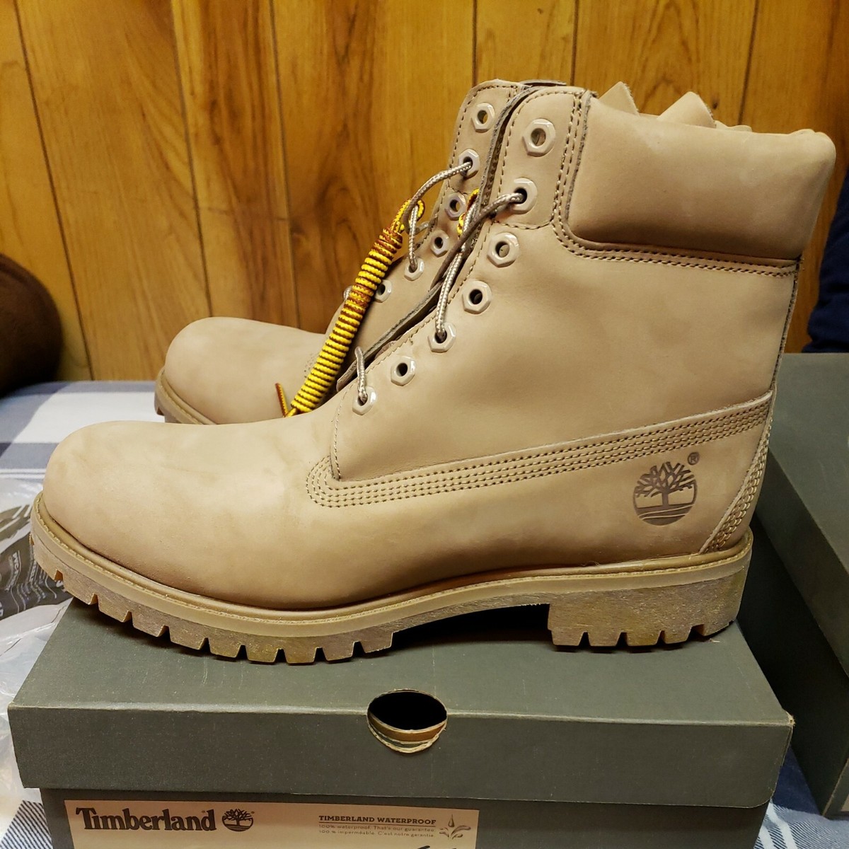 Timberland 6inch Premium Boot Monochromatic Tan Nubuck Size 10.5