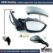 Fits Peugeot 2008 2013 - 2019 Complete Wing Mirror Electric Unit Right Side
