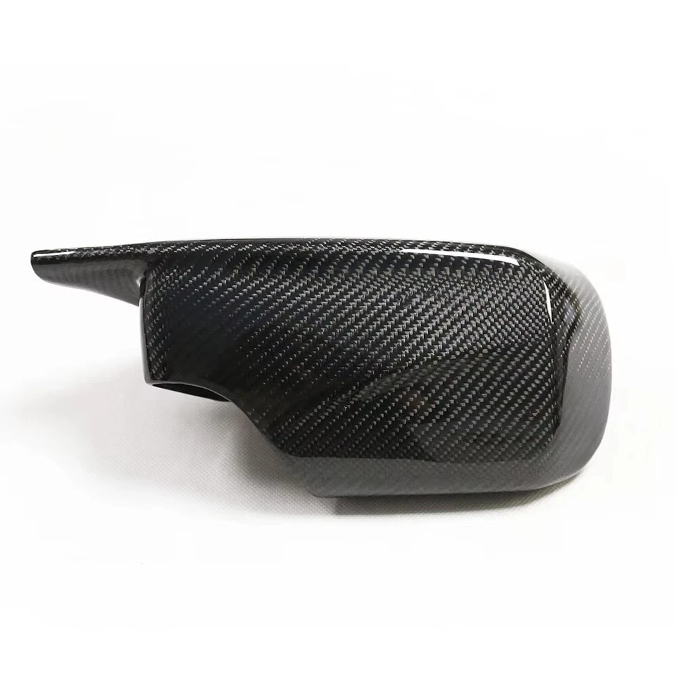 Tapas de cubierta de espejo retrovisor lateral de fibra de carbono para BMW E46 98-05 sedán 325i 328i 330i Foto 4 de 4