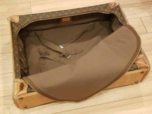 Authentic Vintage Louis Vuitton LV Monogram Larg Suitcase initials J.R.H.Thouron - Picture 10 of 12