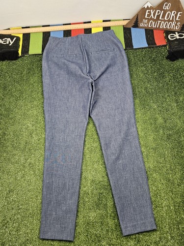 Pantaloni eleganti skinny alla caviglia loft taglia 8 vita alta blu preppy eleganti comodi - Foto 2 di 11