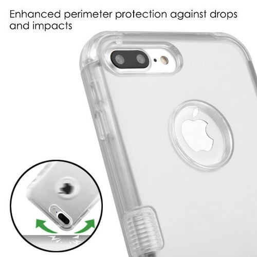 TRANSPARENT Case For Apple iPhone 7 8 /PLUS Hybrid Shockproof Rubber Armor Cover - Picture 5 of 32