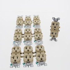 10 Eaton Ivory COMMERCIAL Duplex Outlet Recep...