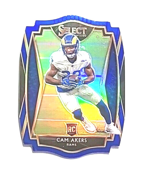 2020 Panini Select Blue Prizm Die-Cut #155 Cam Akers RC (SEAHAWKS) !