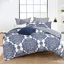 PHF 100 Cotton Jacquard Duvet Cover Set King Size 3pcs Boho