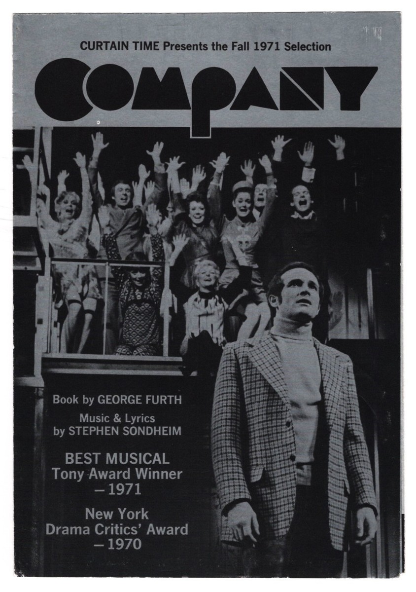 Stephen Sondheim "COMPANY" Larry Kert / Elaine Stritch 1971 Rare Book Club  Flyer | eBay