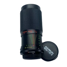 Gemini MC Auto Zoom 80-205mm F4.5 Lens + MD-EOS Adapter