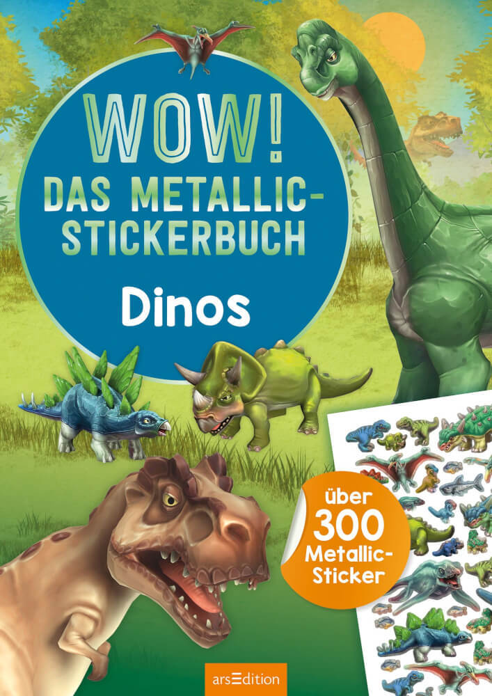 Thumbnail - Wow Metallic-sticker: Wow Das Metallic-stickerbuch - Dinos
