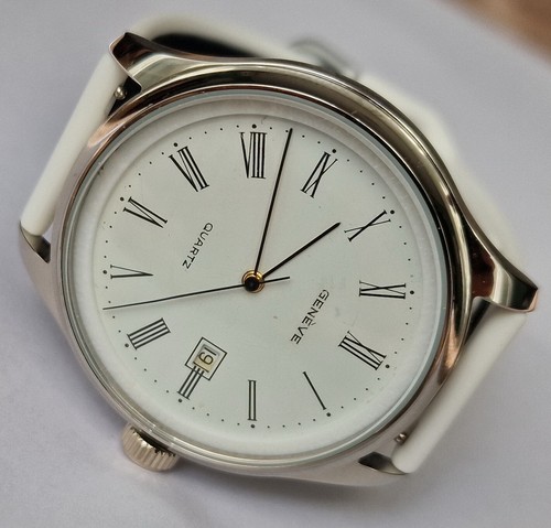 Vintage GENEVE Date ETA 954 112 Quartz V8 6Jewels Swiss made - Picture 4 of 20