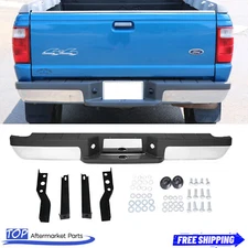 Chrome Rear Step Bumper Assembly For 1993-2011 Ford Ranger Styleside&Fleetside