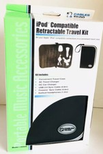 iPod Compatible Retractable Travel Kit by Cables to Go; Model 35505