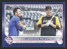2022 Topps Update Japan Legends Reunite Royal Blue Seiya Suzuki #US218 Card