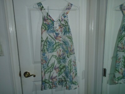 H&M Divided Sleeveless Floral Dress 8 New With Tags