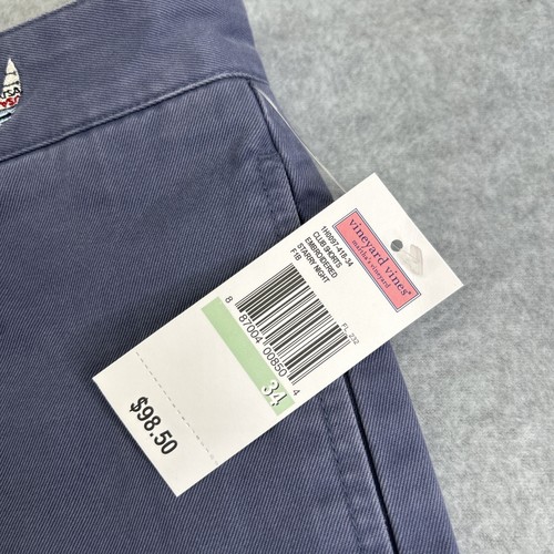 NWT Mens Vineyard Vines Size 34 Blue Shorts 9" Classic Fit Club USA Sailboat - Picture 5 of 8