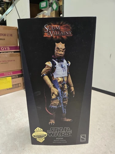 Sealed Box wear Sideshow Star Wars BOSSK Scum & Villainy 1/6 Figure