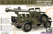 AFV Club AF35S19 1/35 U.S. M38A1C w/M40A1 106mm Recoilless Rifle