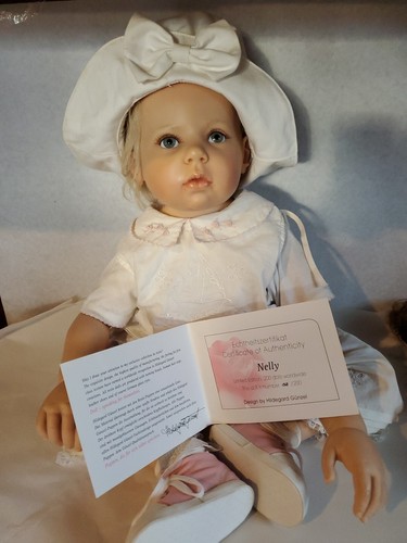 Hildegard Gunzel 2007 Doll Nelly Blond Resin Blue Eyes