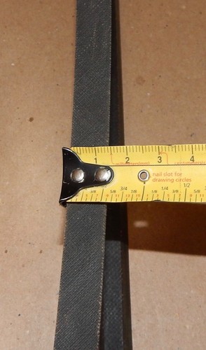 Mobil General Utility 412-L Replacement DC412 1IE V-belt 24" Long OD 130C - Picture 5 of 6
