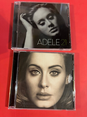Adele 2 CD Lot: 21 and 25 set soundtrack albums authentic (2011, 2015, CD)