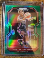 2021 Panini WNBA Prizm Courtney Williams Green Holo Prizm #6 Atlanta Dream