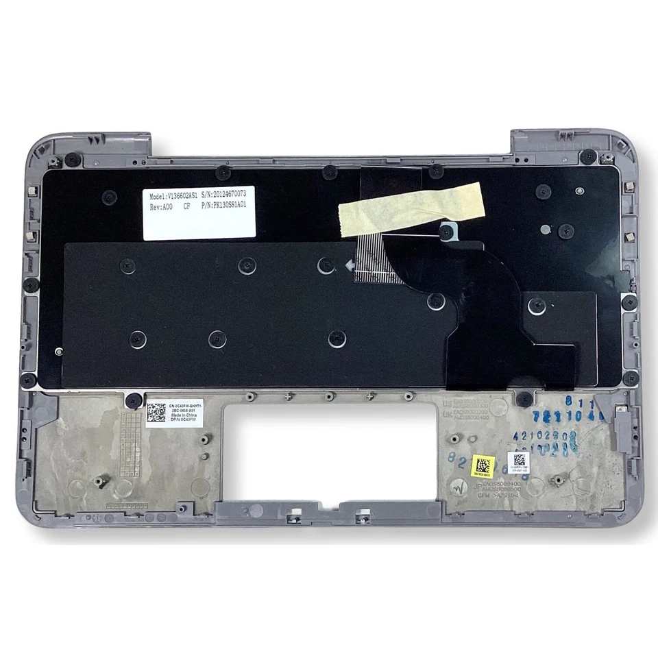 Genuine Dell XPS 10 tablet Laptop Keyboard Palmrest Cover V136602AS1 05XRJ - Image 3 of 4