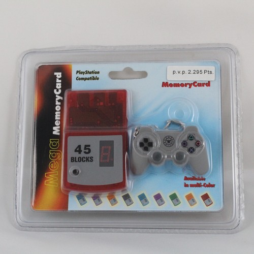 Tarjeta de Memoria Sony PLAYSTATION 8Mb + LLavero Mando PS Vintage Videoconsola - Picture 3 of 3