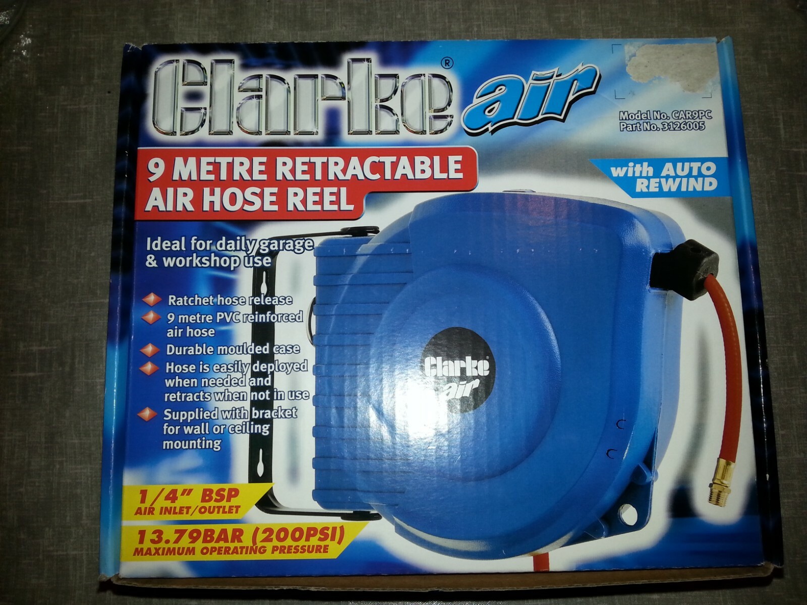 Tubes Pipes Hoses Car9pc 9m Retractable Air Hose Reel For Air