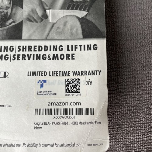 Original Bear Claws Zerkleinerer Krallen für BBQ Pulled Pork und Beef Made in USA - Bild 6 von 7