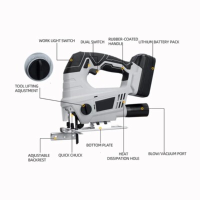 Lithium Rechargeable Multi-functional Wireless Electric Saw Electric Curve Saw