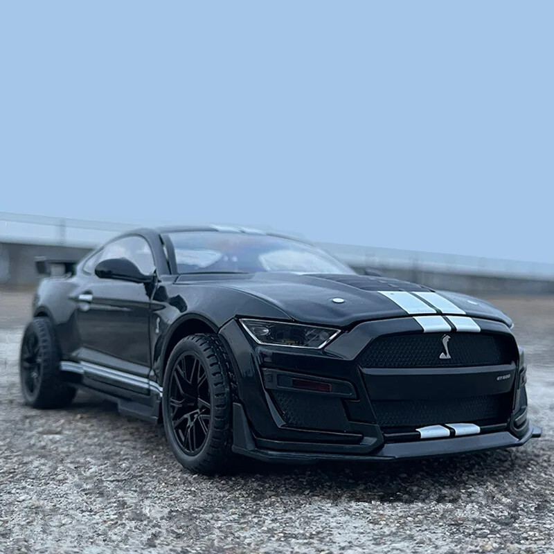 1/18 Ford Mustang Shelby GT500 Alloy Sports Car Model Diecasts Metal Racing Car
