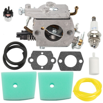 New Part) Carburetor Kit Compatible with Husqvarna Pole Saw 323P4 325P4 326P4 326P5 327P4 327P5X Free E-Book About Lawn