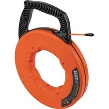 Klein Tools 56383 Multi-Groove Fiberglass Fish Tape with Nylon Tip, 100 Feet