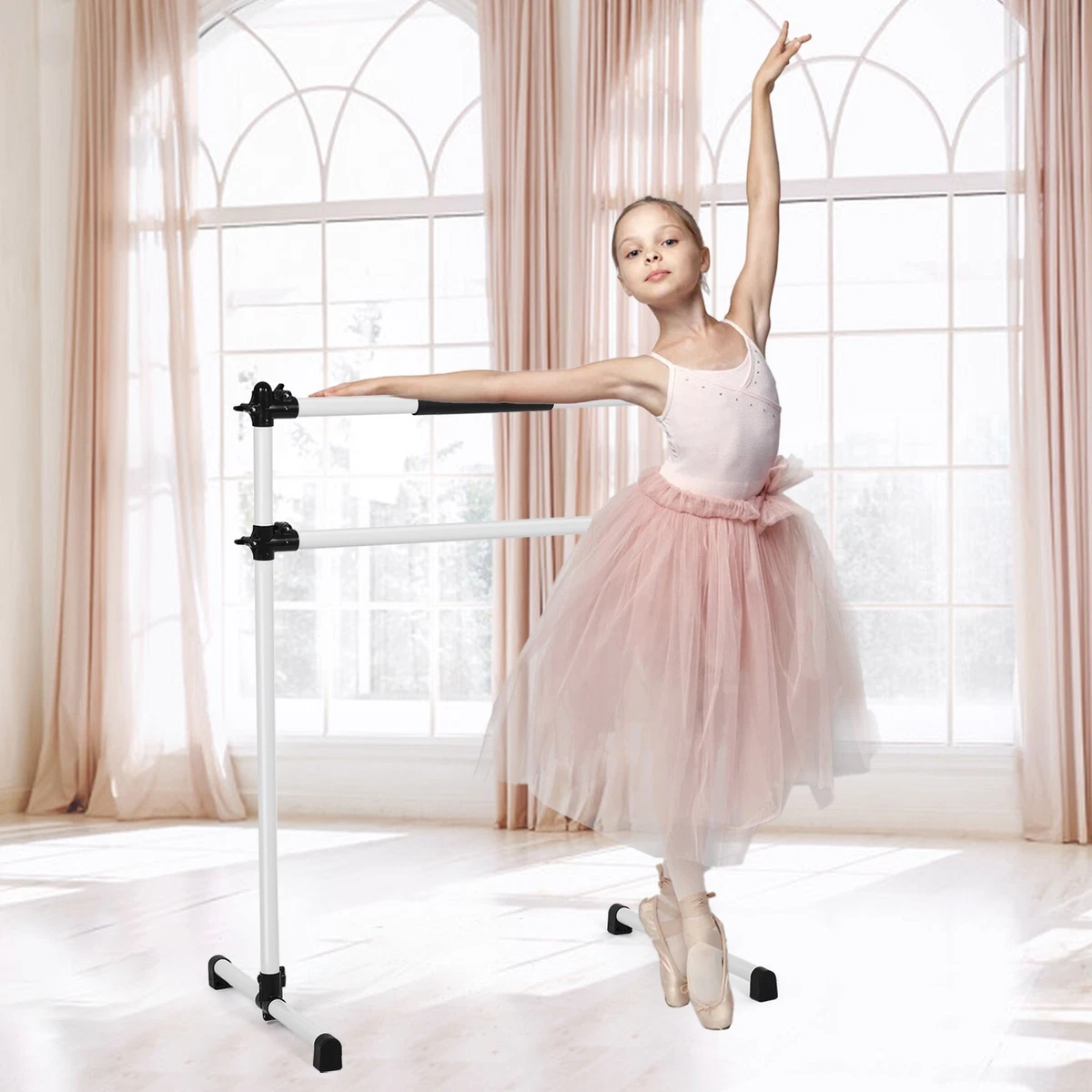 Ballet Barre 4 Feet Portable Ballet Equipment for Kid & Adult