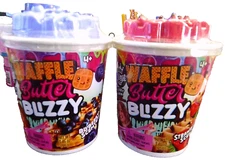 2 NEW compound kings Waffle Butter Blizzy strawberry blueberry scented slime +