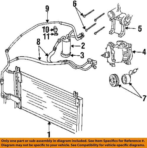 CHRYSLER OEM 94-99 Ram 1500 Condenser, Compressor Lines-Switch 4761998