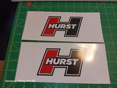 PAIR OF HURST STICKERS ORIGINAL FROM HOLLEY NEW OLD STOCK