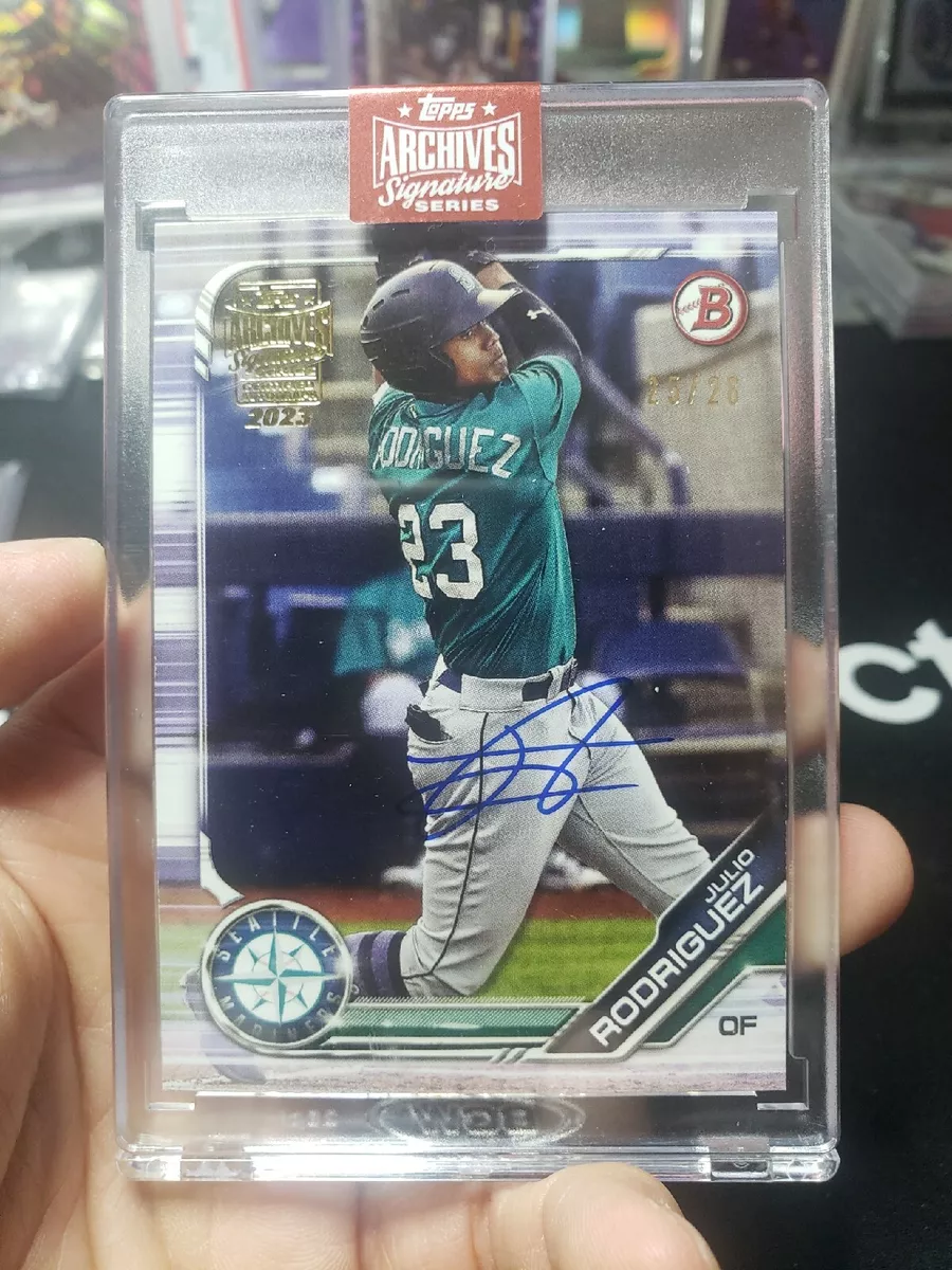 2023 Topps Archives Signature Series Julio Rodriguez Auto SP/28 2019 Bowman