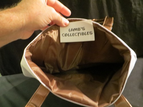 Enjoy your Adventure Joyce Meyer white & copper gold canvas tote bag - Picture 3 of 3