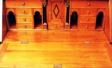COLONNES SECRÉTAIRE COMMODE SECRÉTAIRE DESK baroque Biedermeier Empire 18 19 ancien