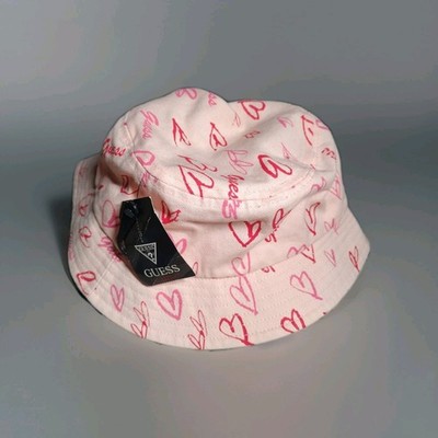 Girls Guess Pink Bucket Hat OS NWT