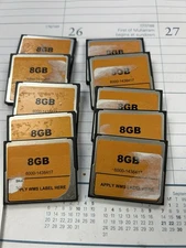 WMS 8 GB CF CARDS 10 EACH