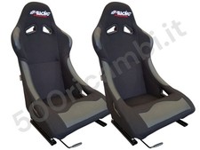 FIAT 500 126 DELTA COPPIA SEDILE SPORTIVO RALLY CORSA DAMON NERO MONOSCOCCA